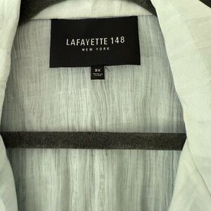 Lafayette 148 Light dusty blue 60 linen 40 silk Jacket